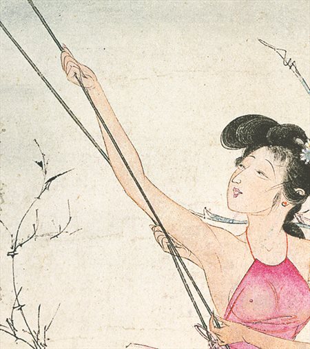 东胜-胡也佛的仕女画和最知名的金瓶梅秘戏图